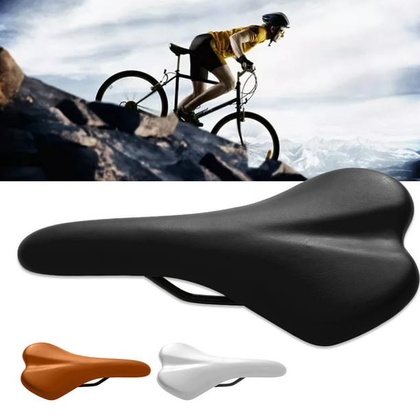 Man & Women Bike Seat Breathable Mountian Bike Seat Conforms to Ergonomic Design Shock Absorption and PU Leather Bike Waterproof Skidproof seat Suitable for Road Cycling and Mountain Biking 